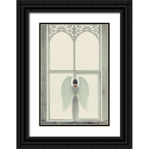 Windows of Angel Black Ornate Wood Framed Art Print with Double Matting by InTheMoment