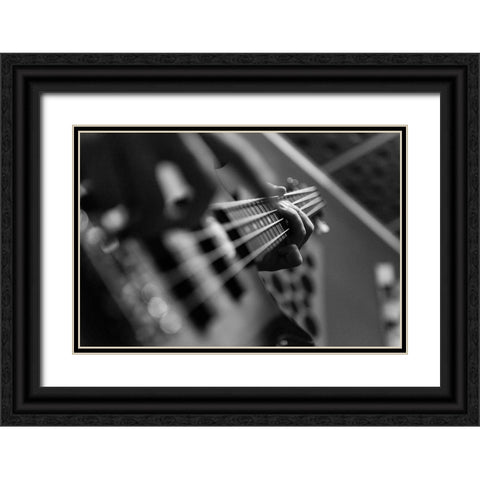 B)Ass Black Ornate Wood Framed Art Print with Double Matting by Borza, Tomi