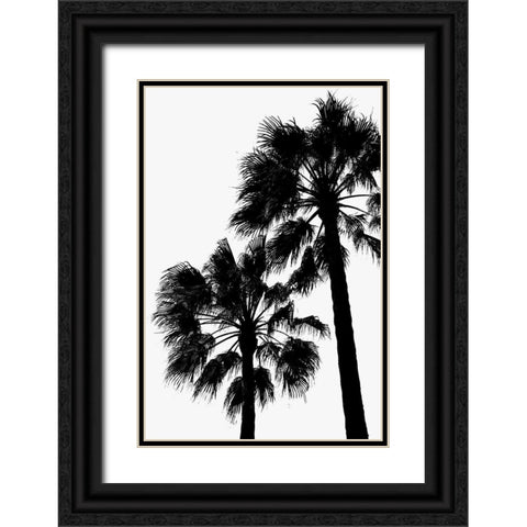 Palm Contrast Black Ornate Wood Framed Art Print with Double Matting by 1x Studio III