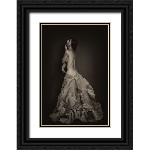 Attesa Black Ornate Wood Framed Art Print with Double Matting by Photography Expressive