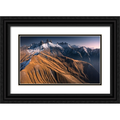The Needles Black Ornate Wood Framed Art Print with Double Matting by Nienartowicz, Karol
