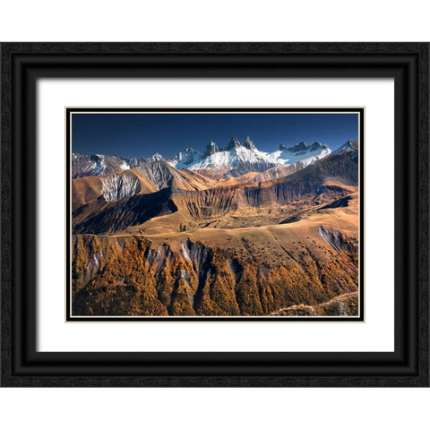 The Needles VII Black Ornate Wood Framed Art Print with Double Matting by Nienartowicz, Karol