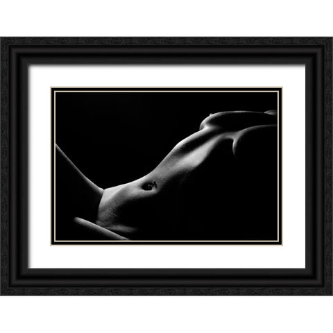 IM Yours Black Ornate Wood Framed Art Print with Double Matting by Popescu, Olivia