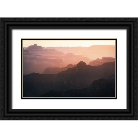 Grand Canyon Black Ornate Wood Framed Art Print with Double Matting by Xu, Xiaoyuan