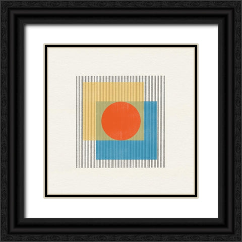 Midcentury Modern Object No3. Black Ornate Wood Framed Art Print with Double Matting by The Miuus Studio