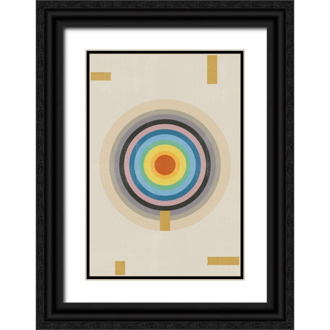 Point of Balance Black Ornate Wood Framed Art Print with Double Matting by The Miuus Studio