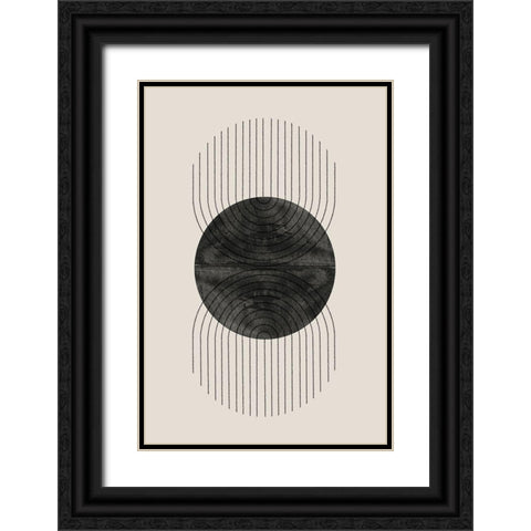 Perfect Point Black Black Ornate Wood Framed Art Print with Double Matting by The Miuus Studio