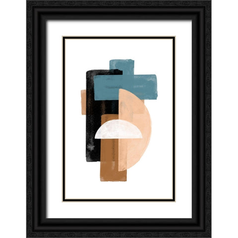 Study Composition No1. Black Ornate Wood Framed Art Print with Double Matting by The Miuus Studio