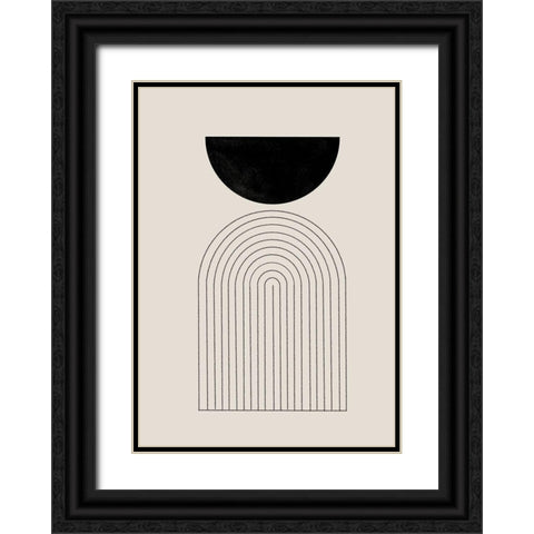 BaB No1. Black Ornate Wood Framed Art Print with Double Matting by The Miuus Studio