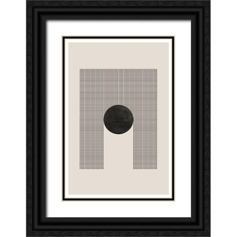 BaB No9. Black Ornate Wood Framed Art Print with Double Matting by The Miuus Studio