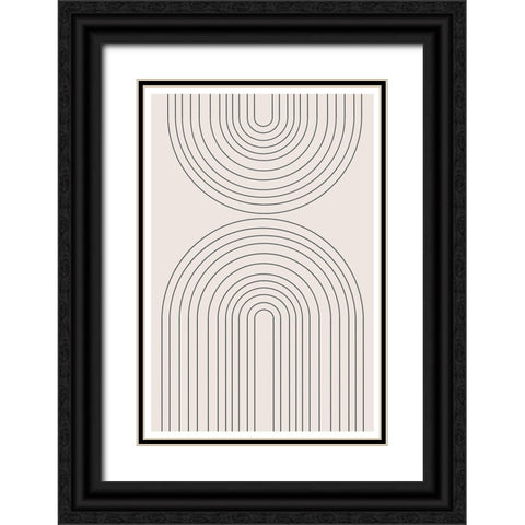 BaB No16. Black Ornate Wood Framed Art Print with Double Matting by The Miuus Studio