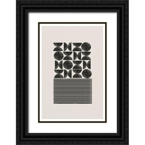 BaB No18. Black Ornate Wood Framed Art Print with Double Matting by The Miuus Studio