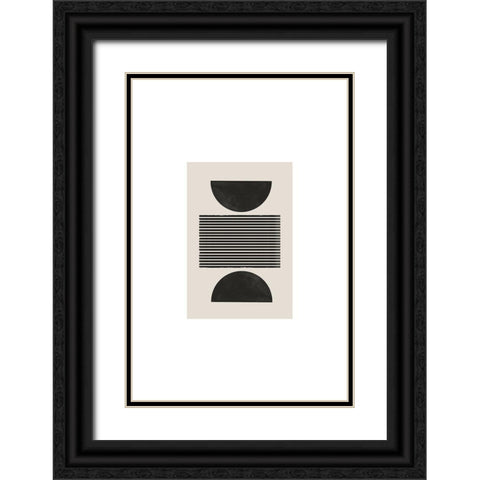 BaB No21. Black Ornate Wood Framed Art Print with Double Matting by The Miuus Studio