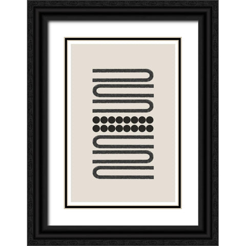 BaB No24. Black Ornate Wood Framed Art Print with Double Matting by The Miuus Studio