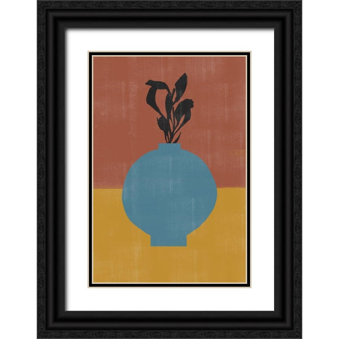Vase No9. Black Ornate Wood Framed Art Print with Double Matting by The Miuus Studio