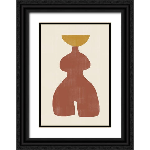 Vase No11. Black Ornate Wood Framed Art Print with Double Matting by The Miuus Studio