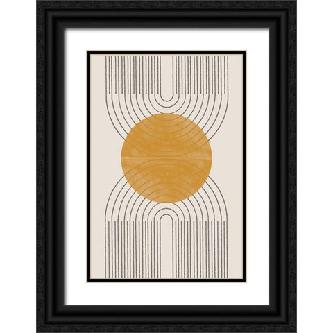 Arch Composition No1. Black Ornate Wood Framed Art Print with Double Matting by The Miuus Studio