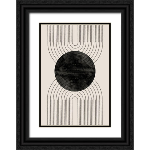 Arch Composition No3. Black Ornate Wood Framed Art Print with Double Matting by The Miuus Studio