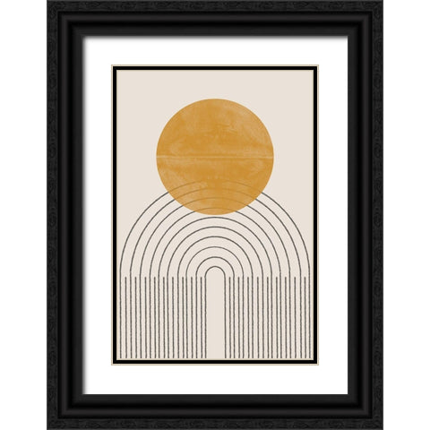 Arch Composition No4. Black Ornate Wood Framed Art Print with Double Matting by The Miuus Studio
