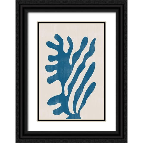 Abstract Plant No2. Black Ornate Wood Framed Art Print with Double Matting by The Miuus Studio