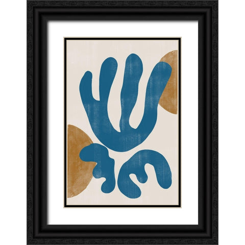 Modern Plant No3. Black Ornate Wood Framed Art Print with Double Matting by The Miuus Studio