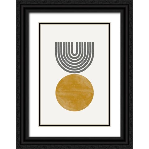 Retro Move Black Ornate Wood Framed Art Print with Double Matting by The Miuus Studio