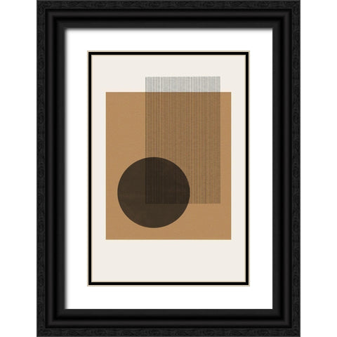 Composition II Black Ornate Wood Framed Art Print with Double Matting by The Miuus Studio