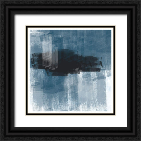 Abstract Art No1. Black Ornate Wood Framed Art Print with Double Matting by The Miuus Studio
