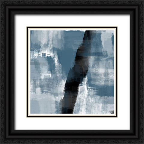 Abstract No2. Black Ornate Wood Framed Art Print with Double Matting by The Miuus Studio