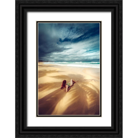 Shadows of the Paradise Black Ornate Wood Framed Art Print with Double Matting by Bolgov (Axe), Ruslan