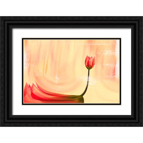 dancer Black Ornate Wood Framed Art Print with Double Matting by Ignatova, Desislava