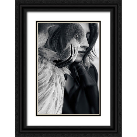 Profiles Black Ornate Wood Framed Art Print with Double Matting by Bousca, Bogdan