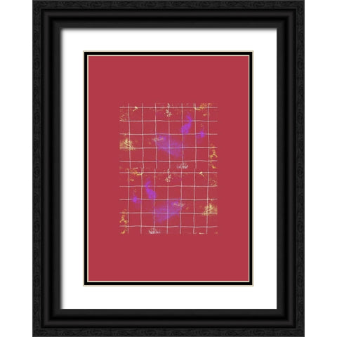 Real Black Ornate Wood Framed Art Print with Double Matting by Woelders, Tania Sloth