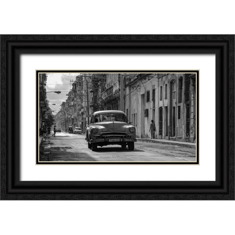 Havana in Black a White Black Ornate Wood Framed Art Print with Double Matting by Einhorn, Itzik