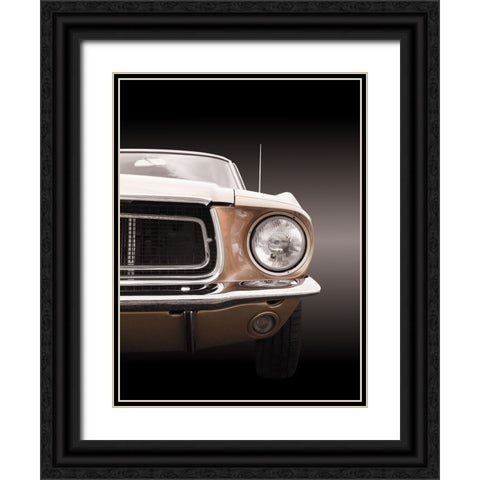 American classic car Mustang Coupe 1968 Black Ornate Wood Framed Art Print with Double Matting by Gube, Beate