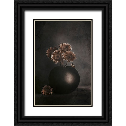 Wandering Shadows Black Ornate Wood Framed Art Print with Double Matting by Kiral, Cicek