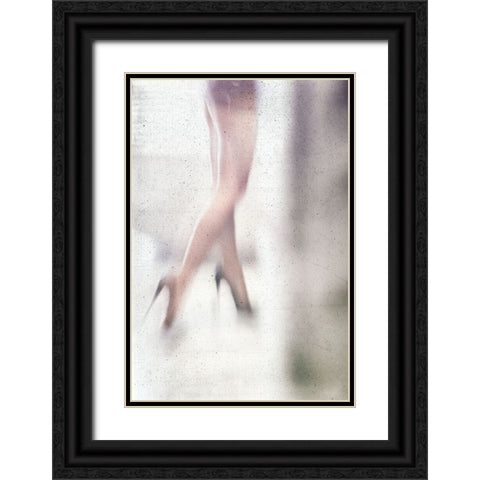 Space Black Ornate Wood Framed Art Print with Double Matting by Schottstaedt, Erik