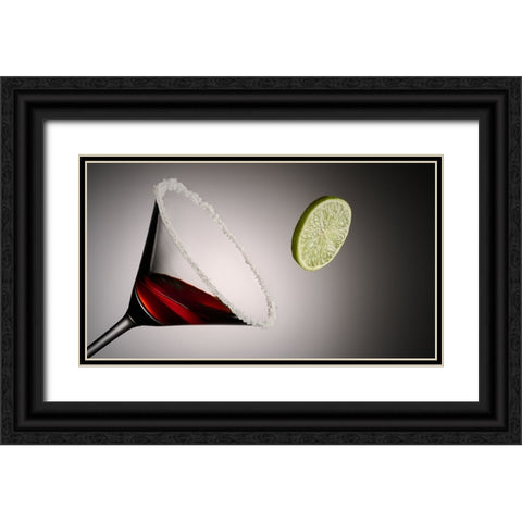 Jump in Black Ornate Wood Framed Art Print with Double Matting by Sokac, Drazen