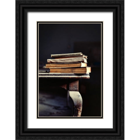Midnights stories. Black Ornate Wood Framed Art Print with Double Matting by Salem, Saad