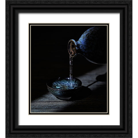 light and shadow Black Ornate Wood Framed Art Print with Double Matting by One-Corner