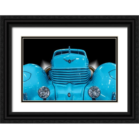 The Blue Cord Black Ornate Wood Framed Art Print with Double Matting by Weber, Roland