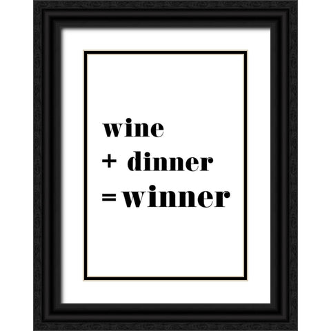 Winner Black Ornate Wood Framed Art Print with Double Matting by 1x Studio II