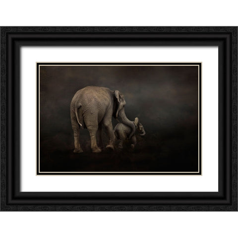 I Hold You Black Ornate Wood Framed Art Print with Double Matting by Wisniowska, Krystina