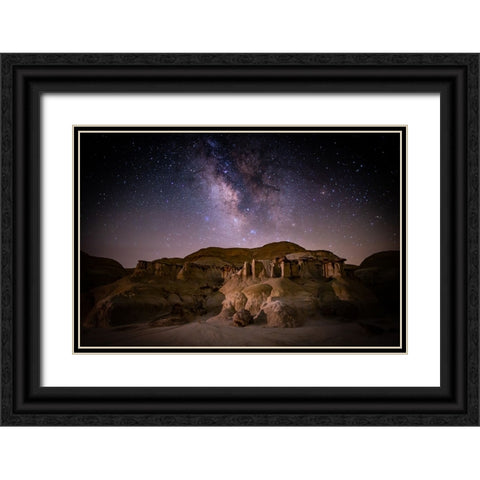 eroded ruins Black Ornate Wood Framed Art Print with Double Matting by Sturzbecher, Volkhard