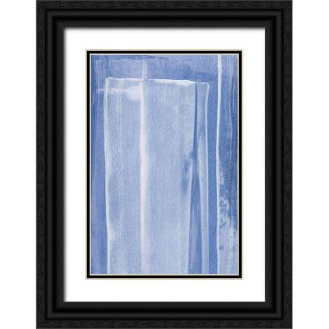 Happiness is Blue Black Ornate Wood Framed Art Print with Double Matting by Sawall, Anastasia