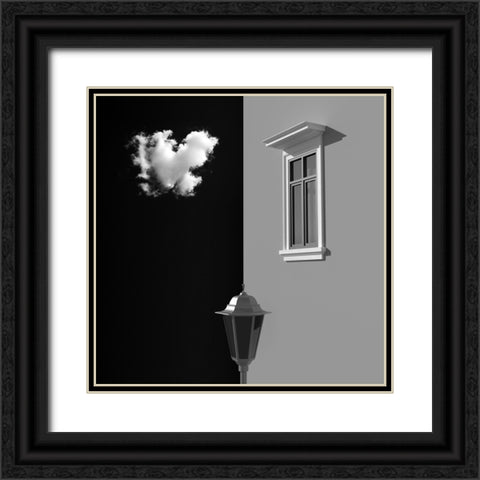 Half Black Ornate Wood Framed Art Print with Double Matting by Bunjamin (Abe), Antonyus