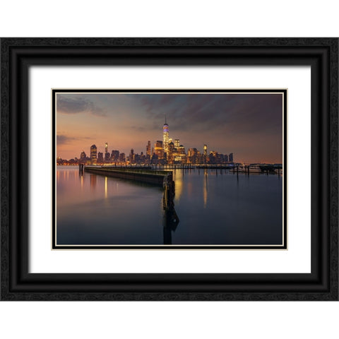 Z Black Ornate Wood Framed Art Print with Double Matting by Martin Castan, David