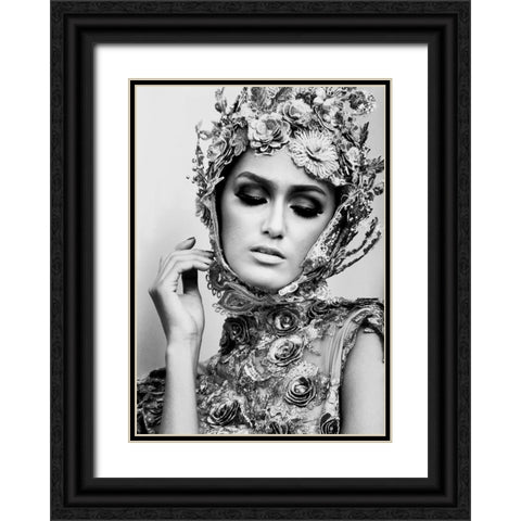 Someone you loved Black Ornate Wood Framed Art Print with Double Matting by Lagaa, Kahar