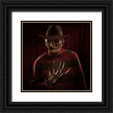 Freddy Portrait 1 Black Ornate Wood Framed Art Print with Double Matting by Damsten, Petri