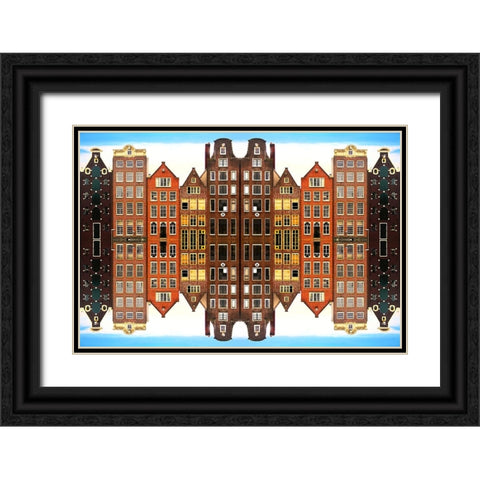Amsterdam 50 Black Ornate Wood Framed Art Print with Double Matting by Shrayer, Igor